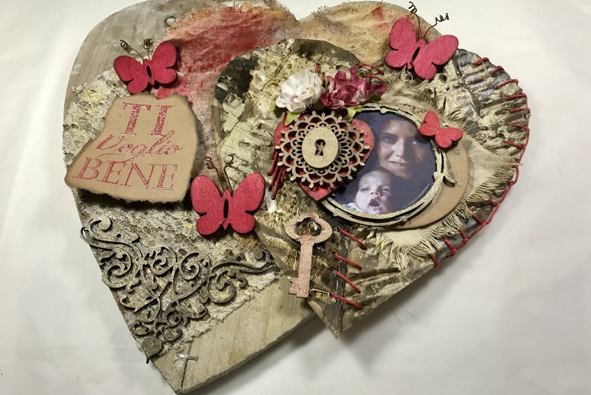 Mix Media Heart
